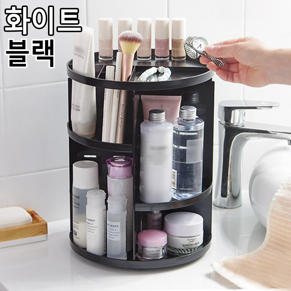 대형 화장품 정리대 향수 회전 진열장 정리함 보관함 - 상세 이미지 2