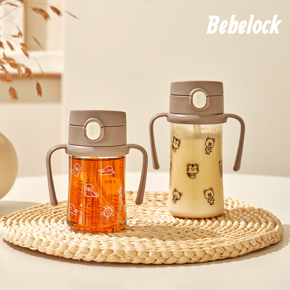 1+1 베베락 아이와 PPSU 원터치 추&빨대컵 210ml / 물샘+역류 방지 간편세척 국산