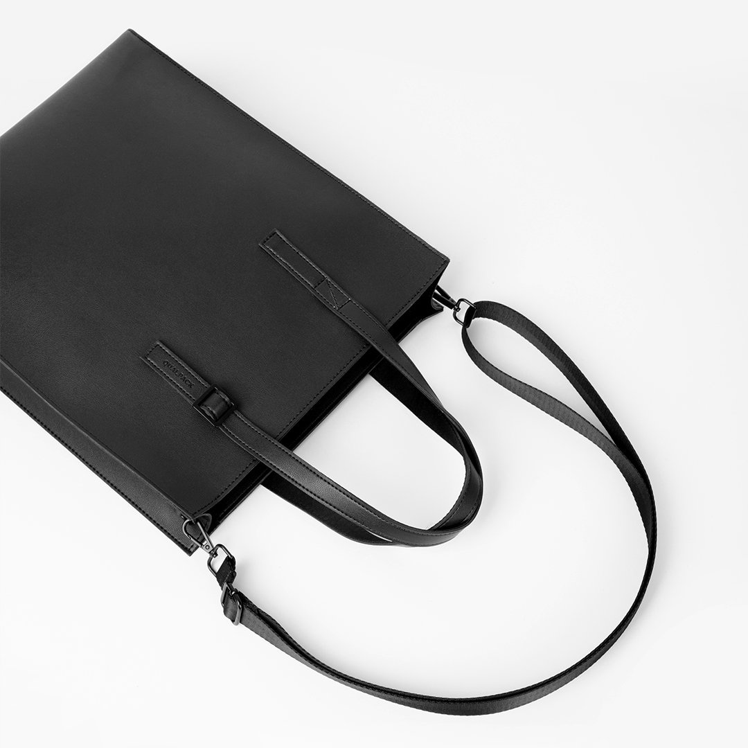 퀄팩 에센셜 레더 토트백 360 / 남자 크로스백 서류가방 출근가방