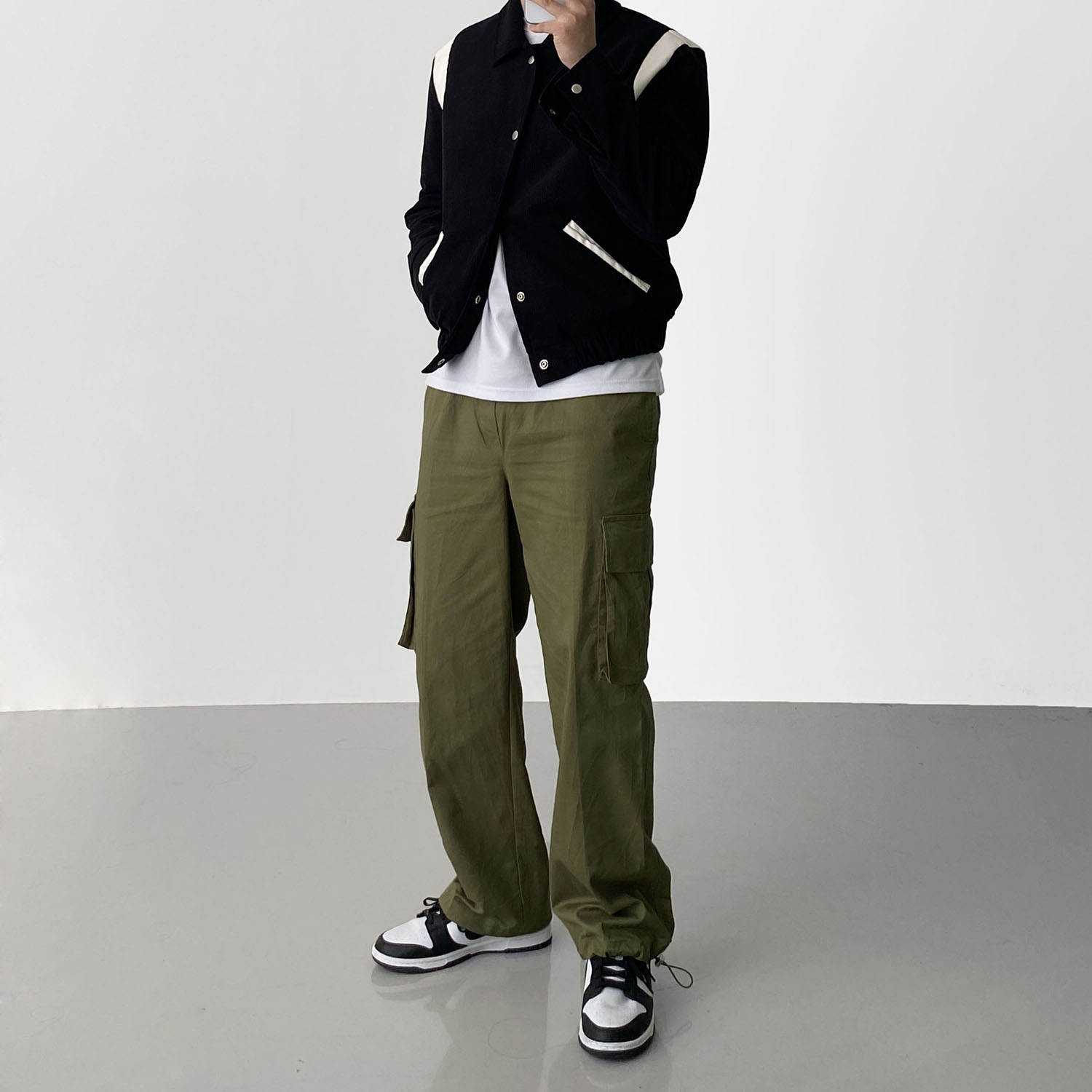 와이드카고팬츠 스트링카고팬츠 - 상세 이미지 5