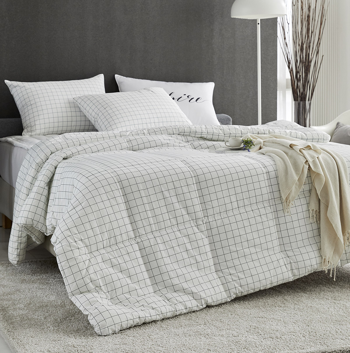 모달이불 알러지케어 기숙사 먼지없는 차렵 이불 세트 SS