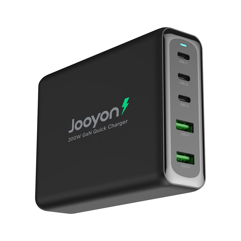 주연테크 캐리밥 200W 5포트 올인원 PD 고속충전기 USB-C 케이블포함 PPS PD3.0 QC3.0 200W 노트북 스마트폰 - 상세 이미지 3