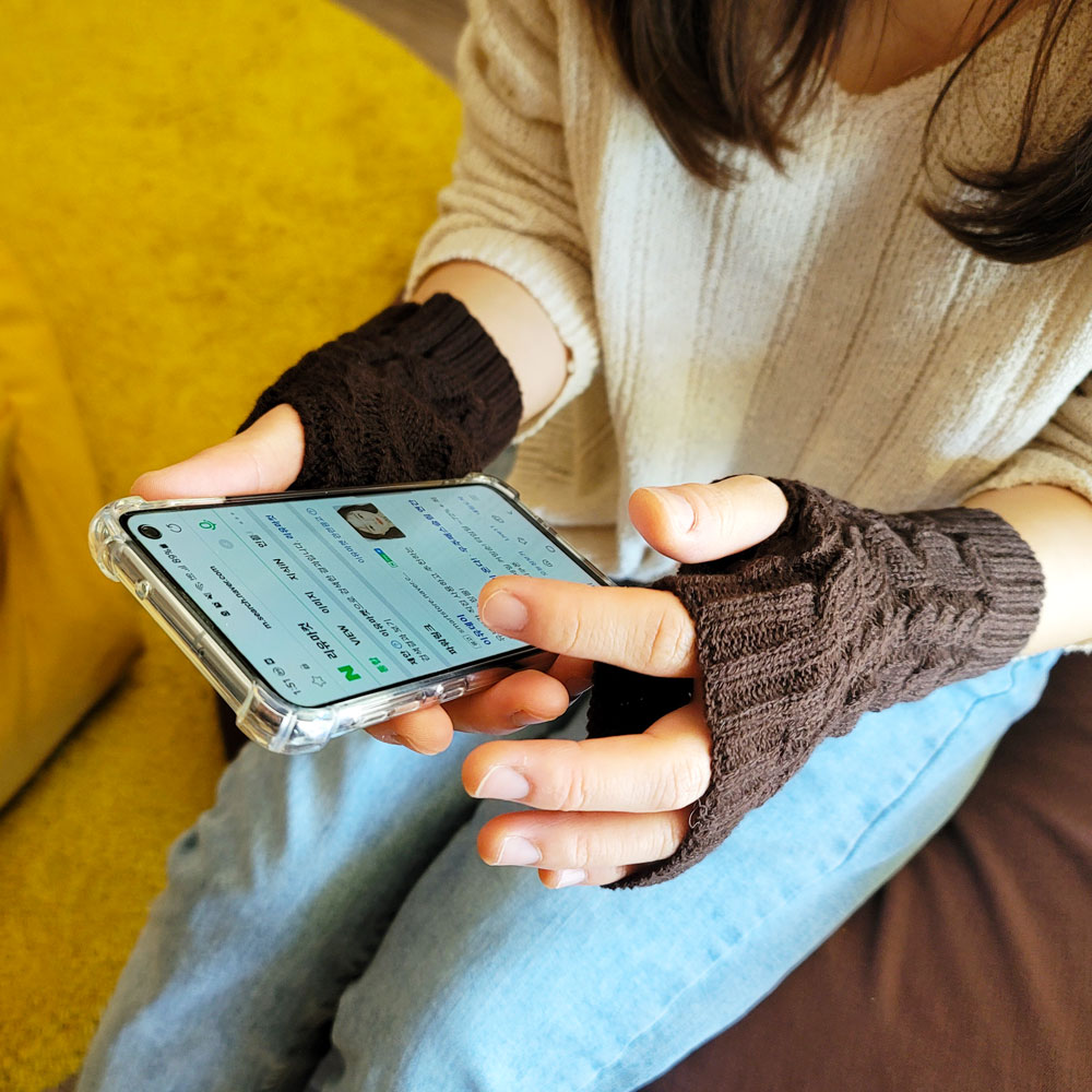 핸드워머 겨울 팔토시 니트 여성 손목 암워머 숏 롱핸드 짧은 화이트