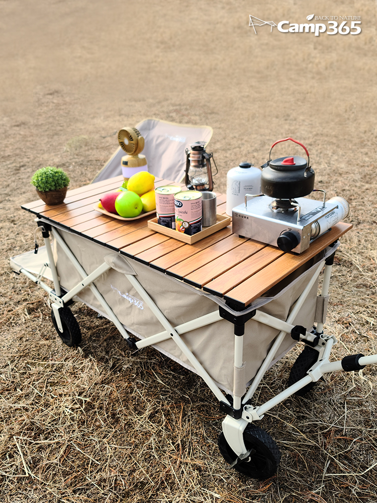 [캠프365] 파파웨건 스포츠 테이크아웃 전용 롤테이블 캠핑 웨건 상판 호환