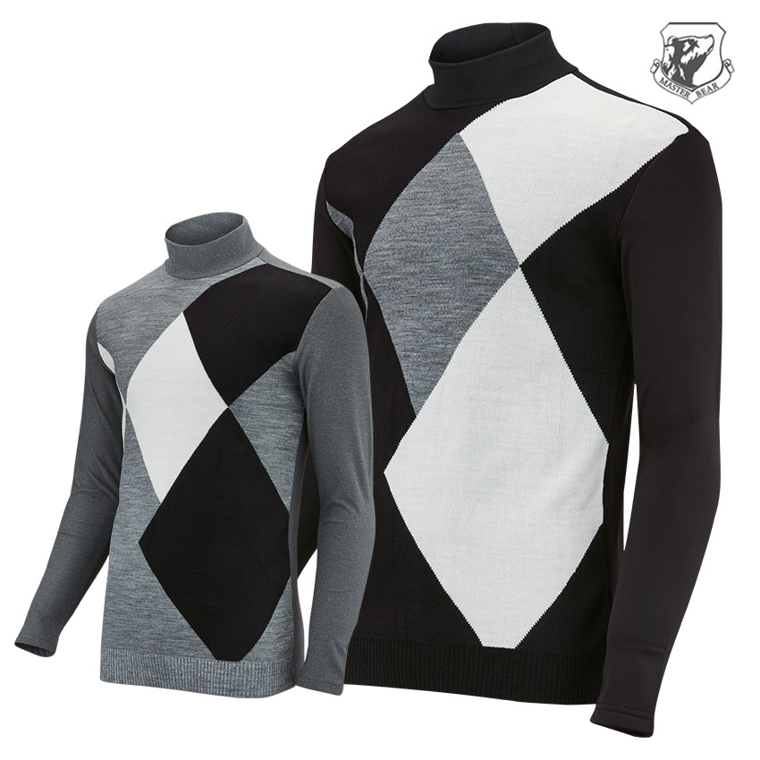 마스터베어 어반 웜 T3 남성 골프 니트 긴팔티 MB042 - 상품 이미지