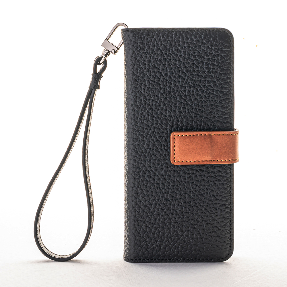 카루소 갤럭시 Z폴드5 오데사 카프스킨 다이어리 네오블랙 케이스 - 상품 이미지