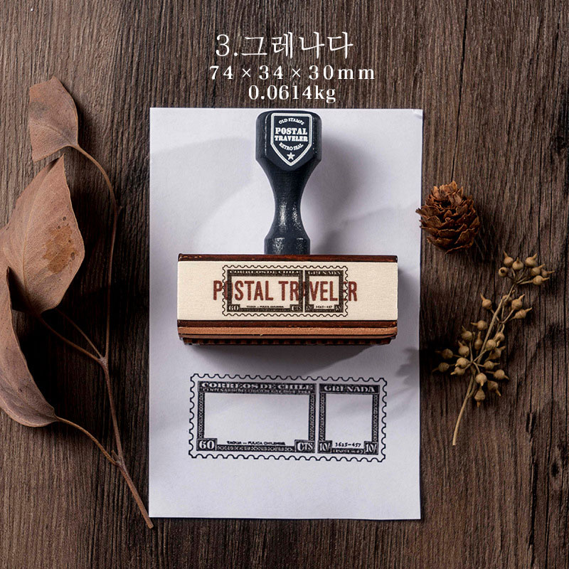여행자 우표 스탬프 다이어리 꾸미기 도장 - 상세 이미지 4