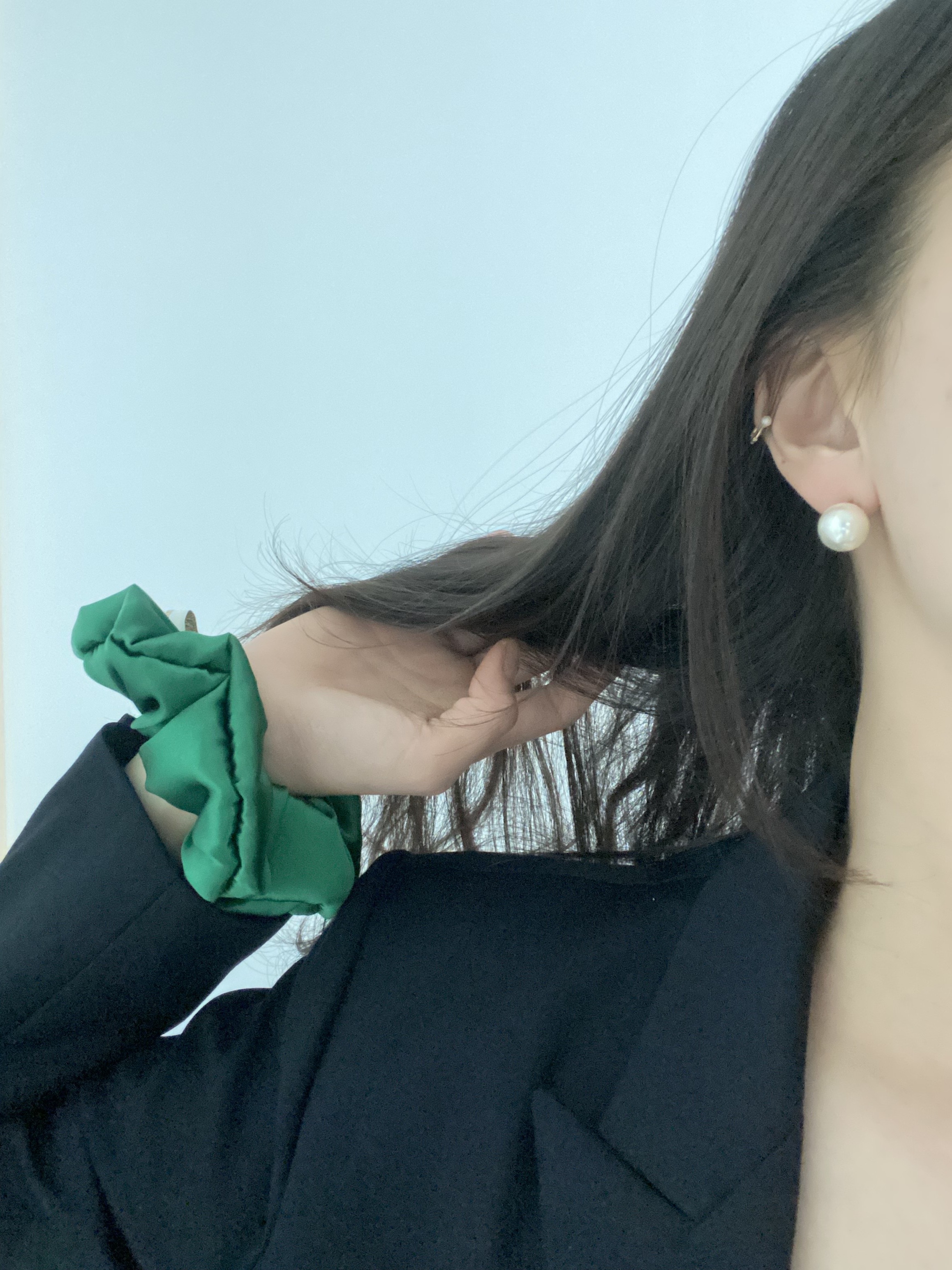 샤이니 댕기스크런치 곱창 머리끈 만들기 제니 똥머리 밴드 스프링 초등학생 이미지 8