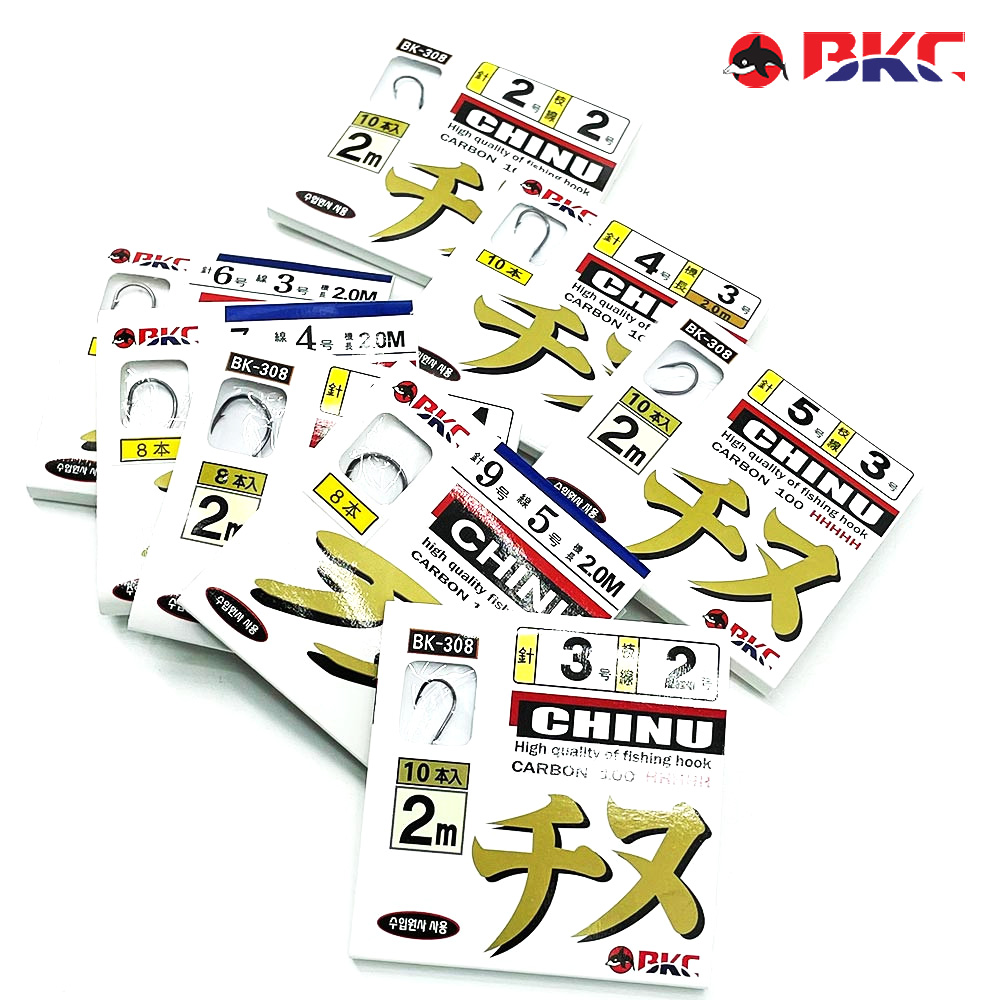 지누바늘 카드 원투 카본 감성돔묶음바늘 채비 2M BK-308 - 상세 이미지 3