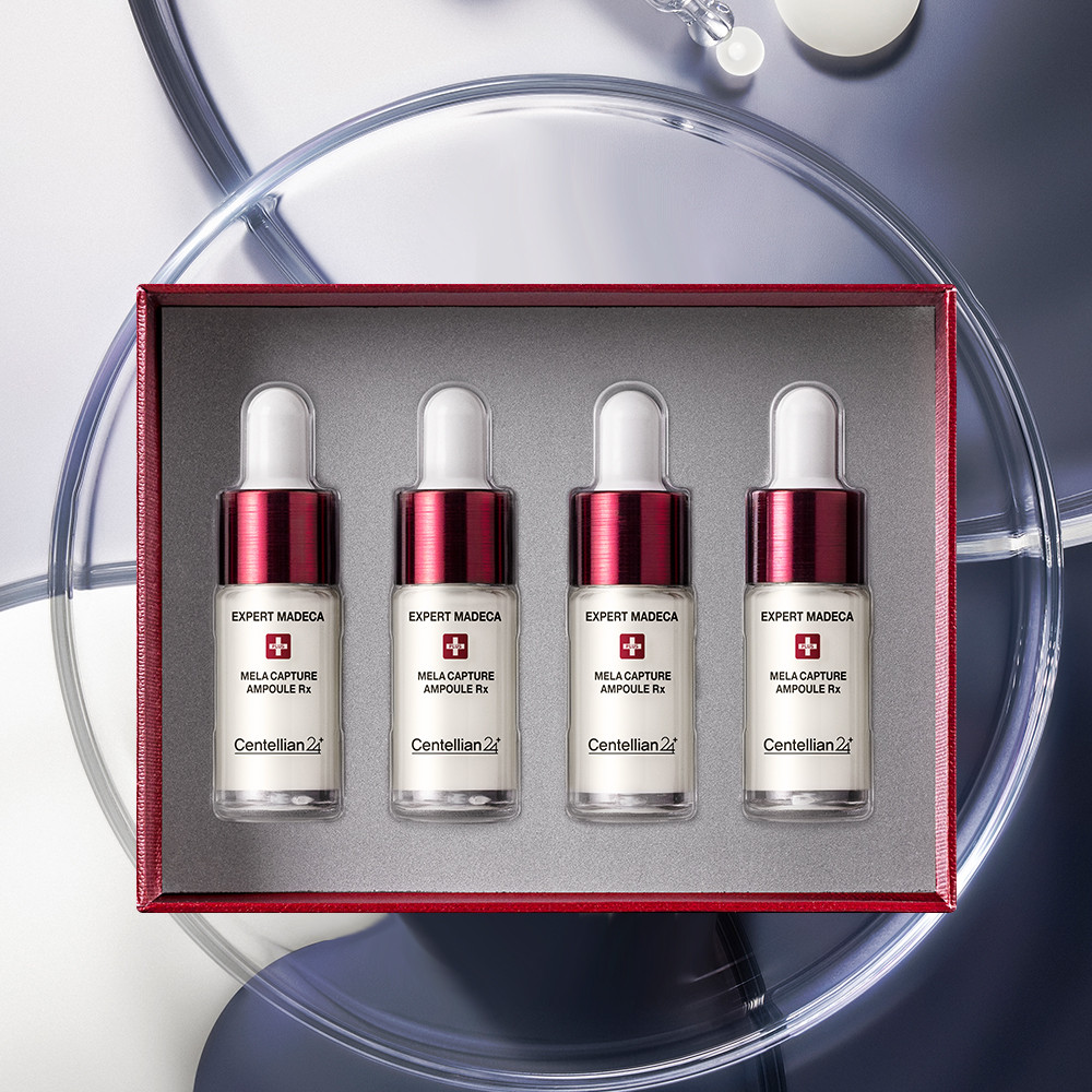 동국제약 센텔리안24 엑스퍼트 마데카 멜라캡처 앰플Rx 7ml (4개입) x 3박스 + 어드밴스드 1ml 7개 / 기미 잡티 멜라닌 주름 개선에 도움 마데카멜라캡쳐앰플 이미지 2