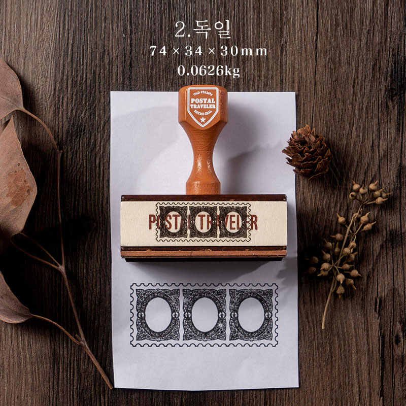 여행자 우표 스탬프 다이어리 꾸미기 도장 - 상세 이미지 3