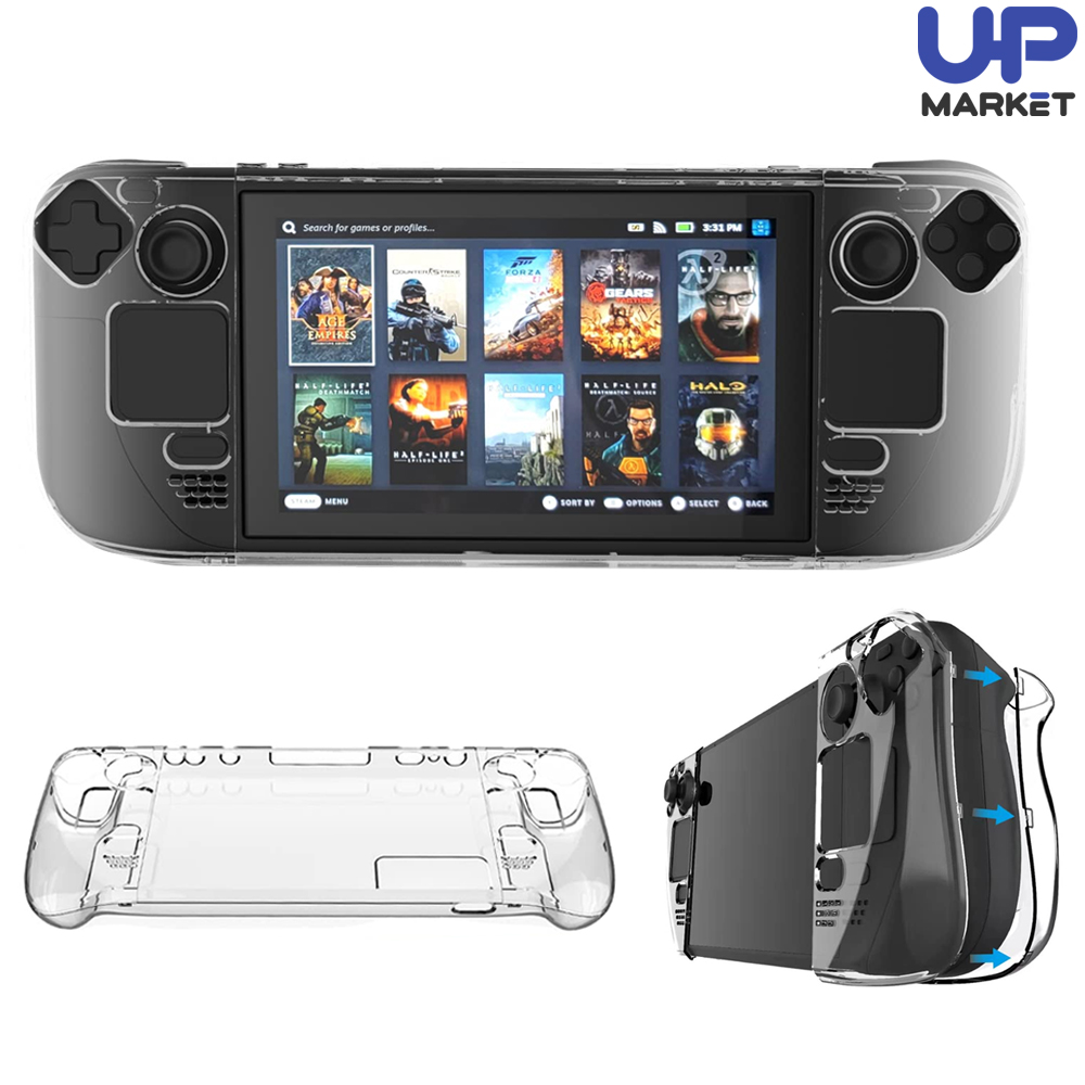 스팀덱 OLED 케이스 투명 크리스탈 풀커버 PGTECH