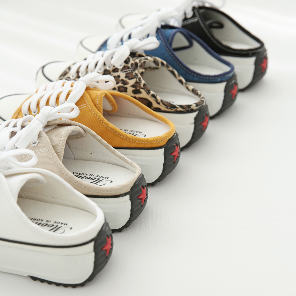 뮬스니커즈 통굽 키높이 운동화슬리퍼 뮬운동화4cm