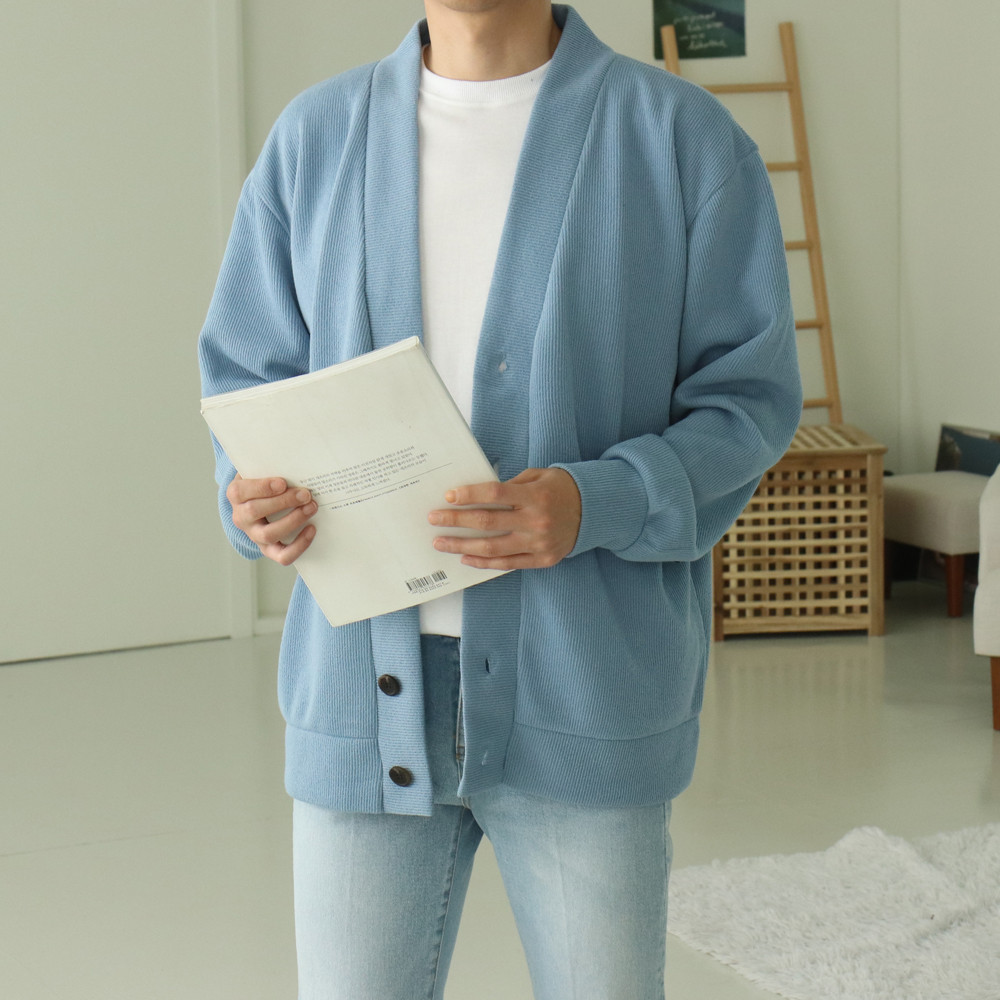남자가디건 빅사이즈 오버핏 커플 니트 가디건 이미지 7
