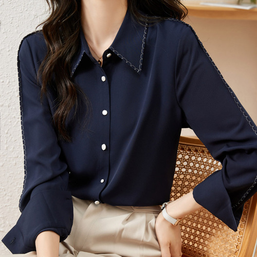 스티치 포인트 셔츠 블라우스 : 희연 샵