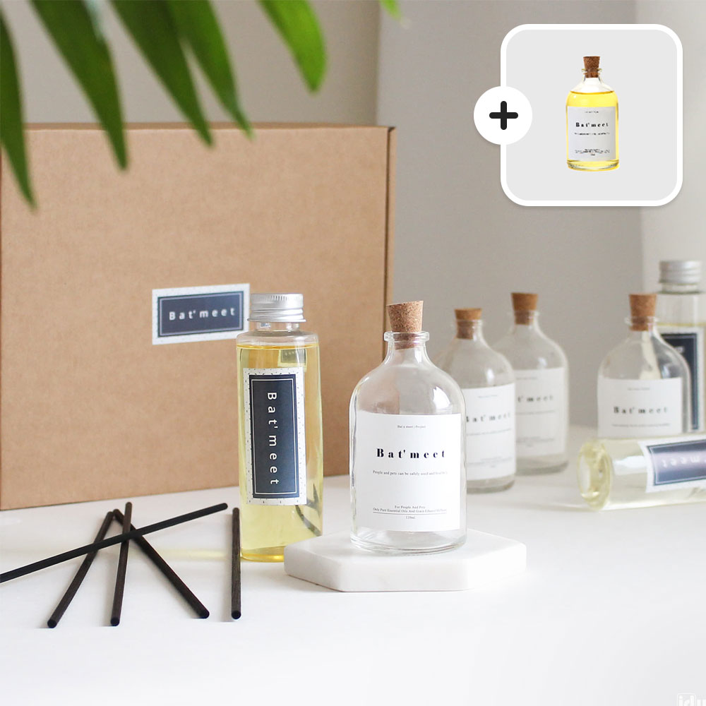 3+1 바트밋 강아지 디퓨저 고양이 방향제 반려동물 펫퓨저 싱글오리진