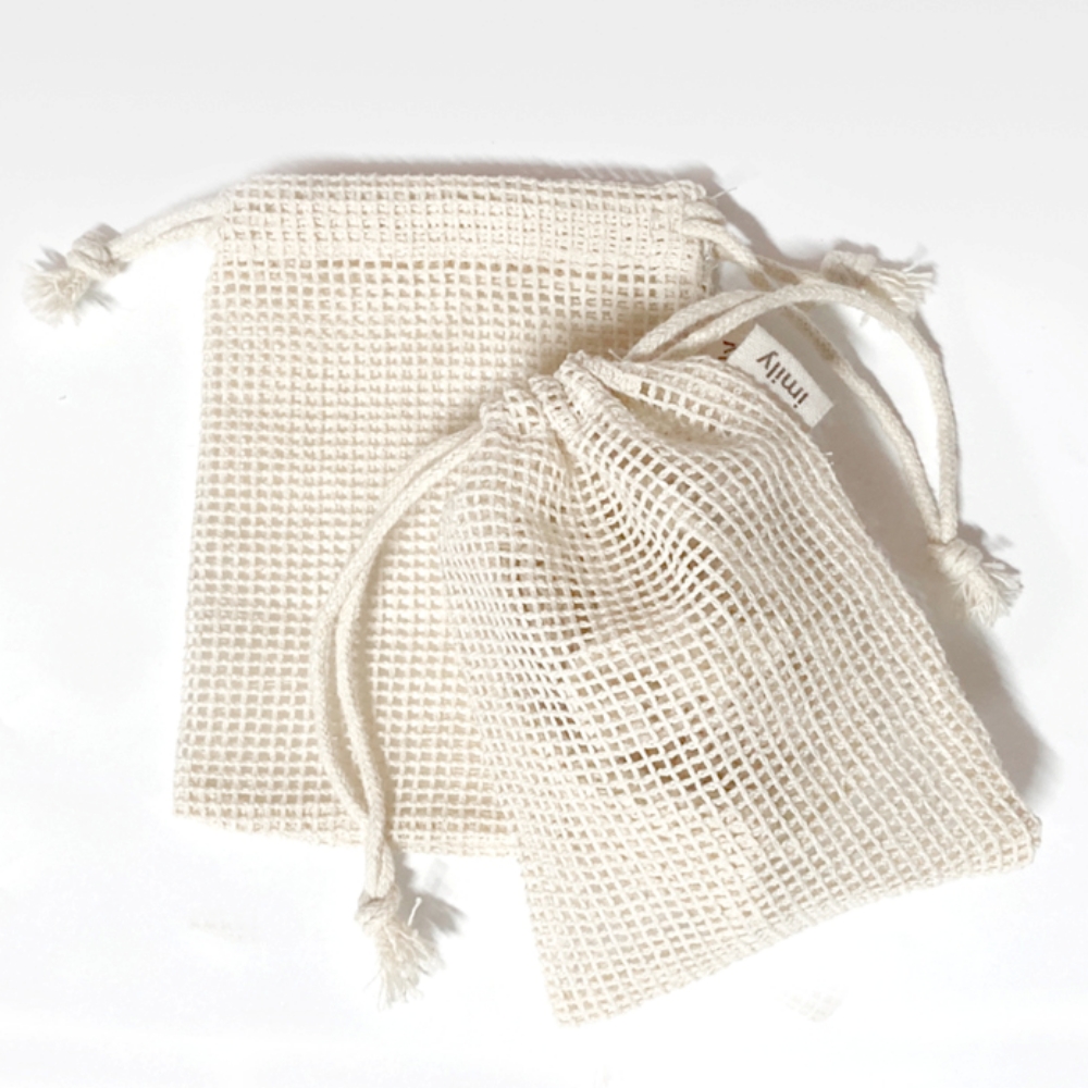 유기농 면 비누망 천연 비누 거품망 주머니 순면 제품 이미지