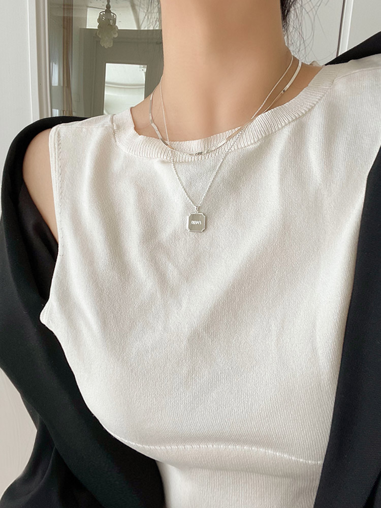 셀프러브 볼드 스네이크 네크리스 - 925 실버 2mm 뱀줄 18k 목걸이 - 상세 이미지 4