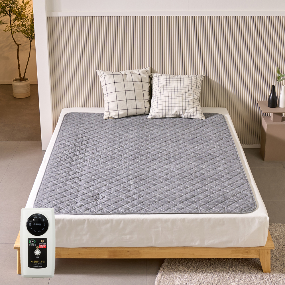 탄소매트 온열매트 전기장판 쇼파 전자파안심 캠핑 세탁 진그레이 미니싱글