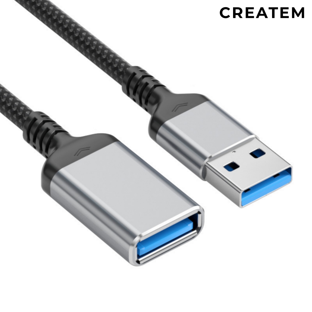 프리미엄 USB 3.0 연장케이블 (2m) - 고급 편조 유에스비 연장선