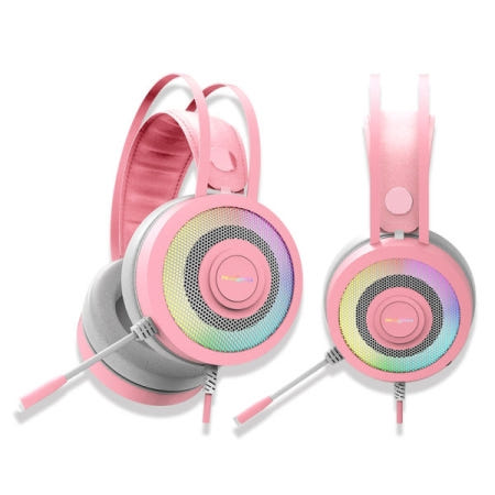 MANIC HS-420 7.1ch 노이즈캔슬링 게이밍 헤드셋 핑크