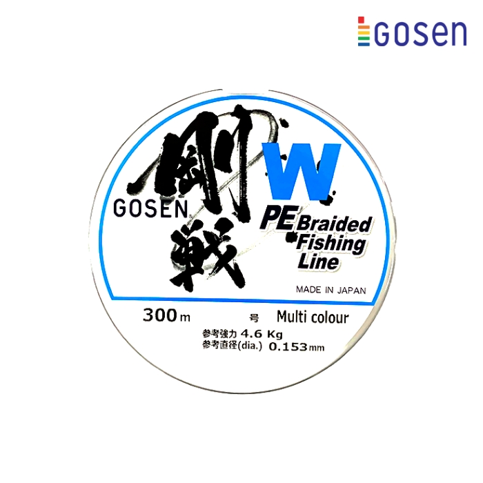 고센 강전W 합사줄 4합사 5색 멀티 루어원줄 300M - 메인 이미지