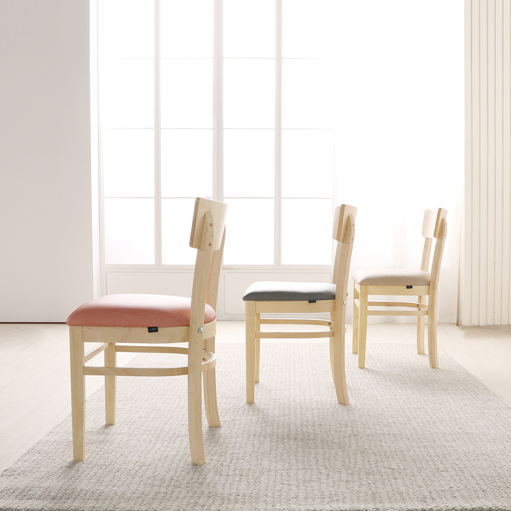 린백 LB21K 카페 인테리어 원목 식탁의자 2개입 구성
