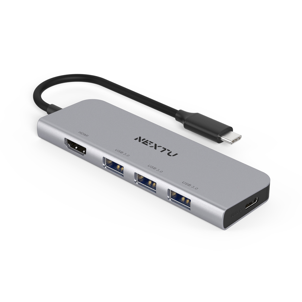 넥스트유 C타입 5포트 5in1 HDMI USB 3.0 멀티 포트 어댑터 2274TCH