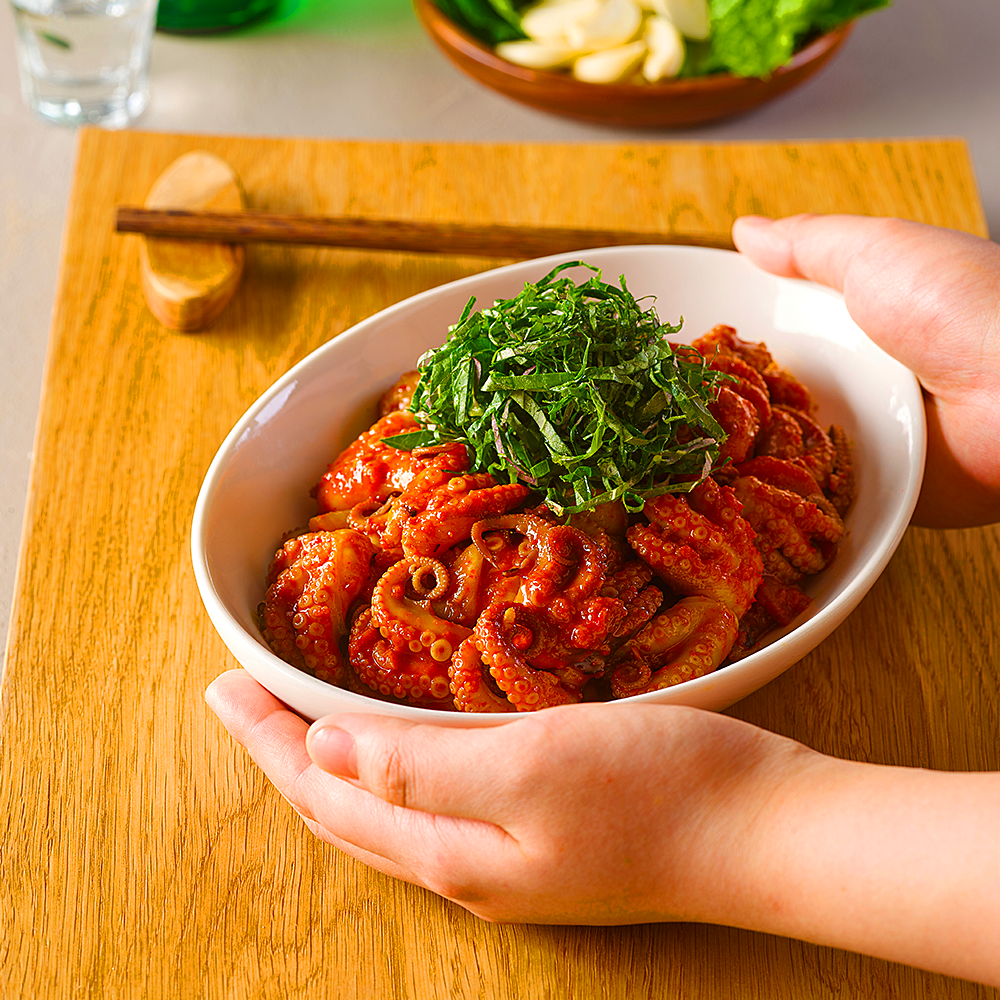 쭈꾸미볶음 간편식 생재료 숙성양념 냉동 쭈꾸미 350g 매운맛 2인분 캠핑 음식 요리 - 상세 이미지 5