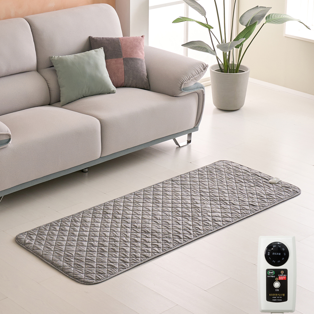탄소매트 온열매트 전기장판 쇼파 전자파안심 캠핑 세탁 진그레이 미니싱글