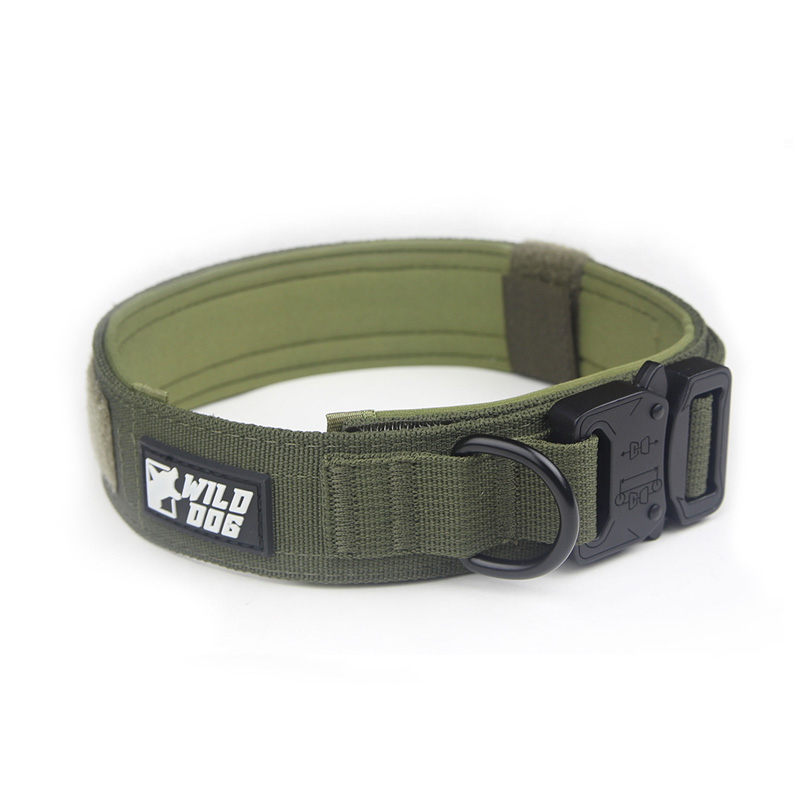 와일드독 메탈칼라 강아지목줄 중형견 대형견 탄브라운 M 이미지 3