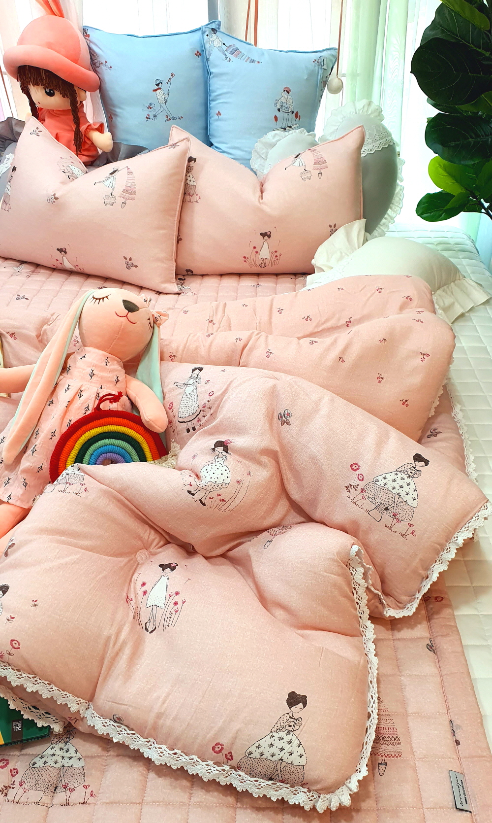 공주 여아 구름 모달이불 봄가을 겨울 어린이이불 세트