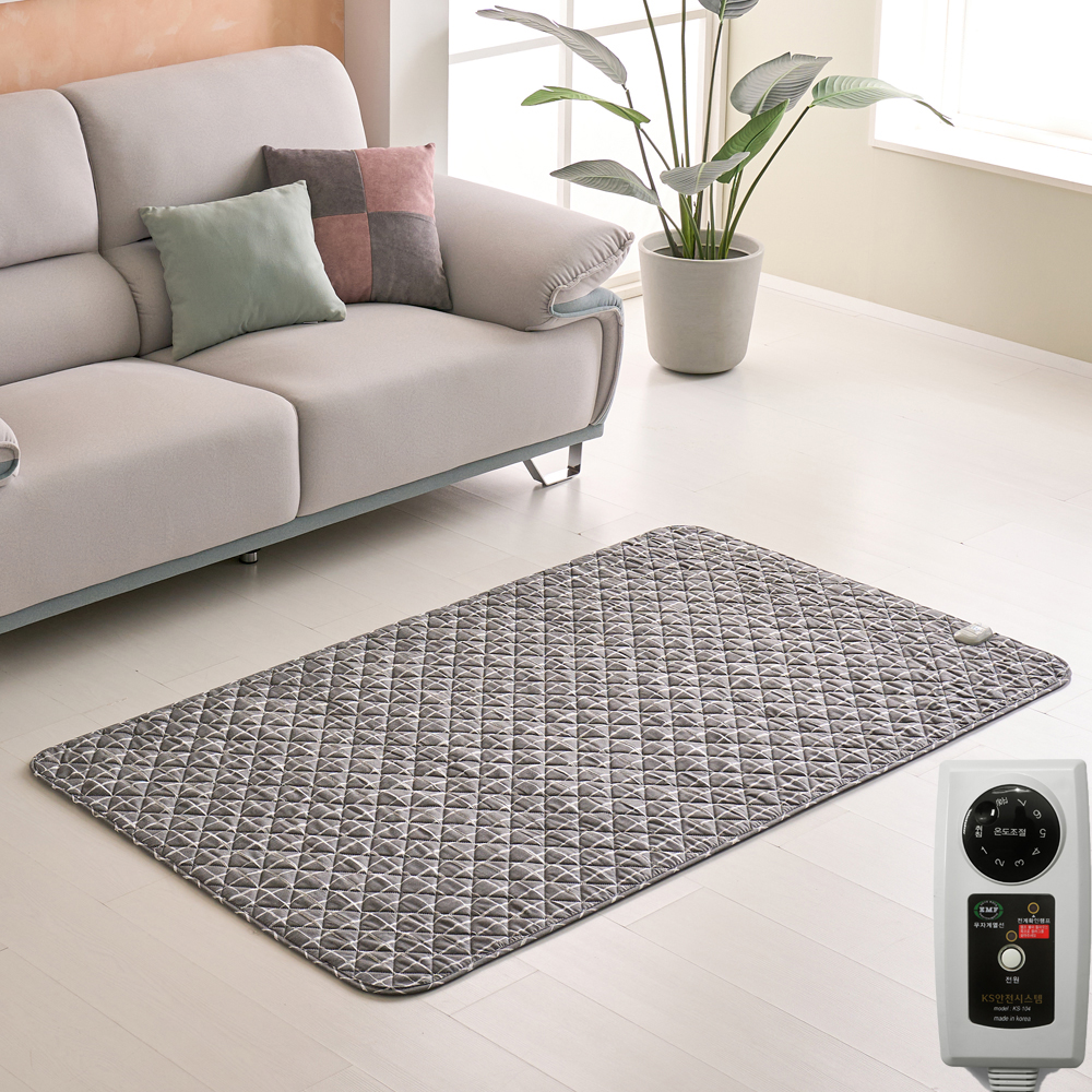 탄소매트 전기장판 온열매트 전자파안심 침대 거실 세탁가능 emf 전기 1인용 싱글