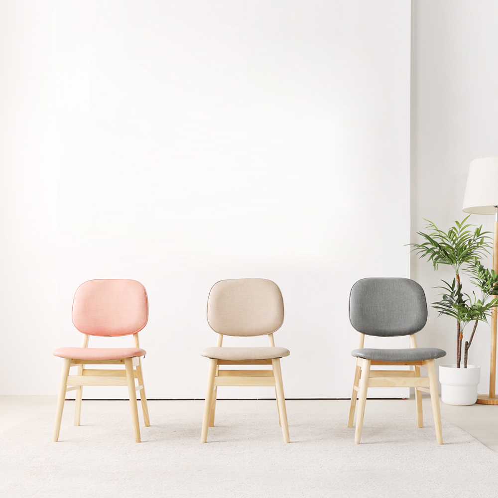 린백 LB22K 카페 인테리어 원목 식탁의자 2개입 구성