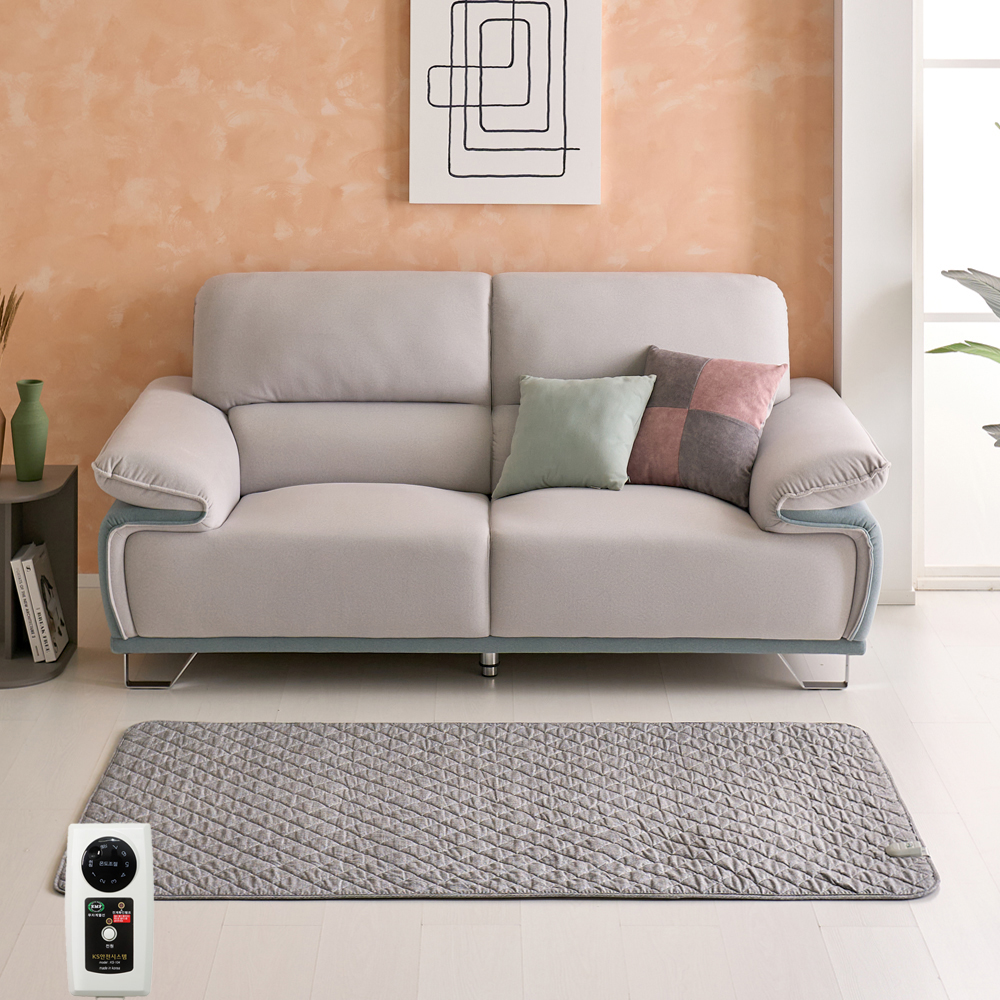 탄소매트 온열매트 전기장판 쇼파 전자파안심 캠핑 세탁 진그레이 미니싱글