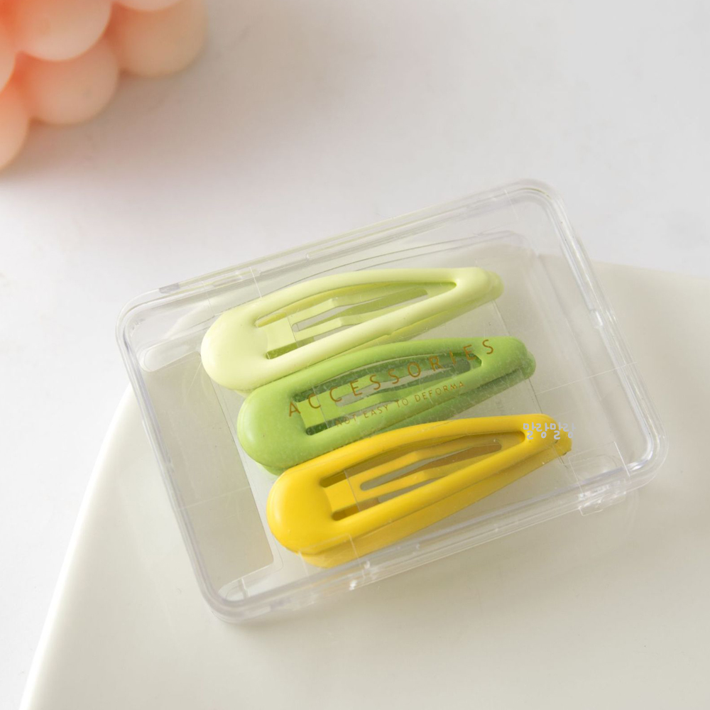 헤어핀 세트 옆머리핀 컬러감 실용성 헤어 액세서리