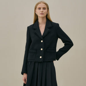 CARMEN Wool tweed jacket_black 착용 후기 | 사이즈/핏 총정리 - 상품 이미지 1