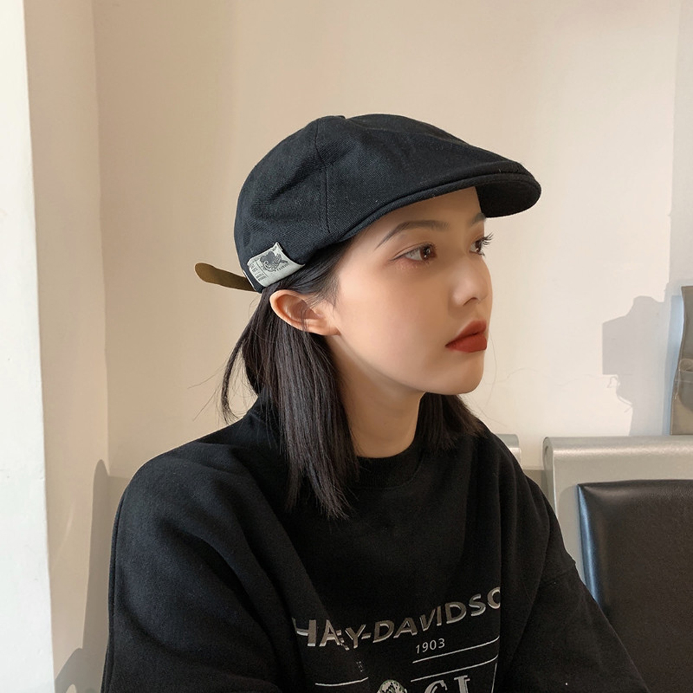 코튼 무지 카페 식당 바리스타 헌팅캡 도리구찌 캡 모자 - 상품 이미지