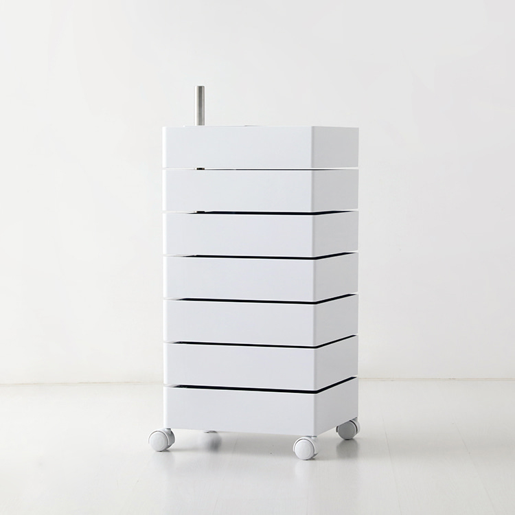 빙그리 회전서랍 트롤리 7단 화이트 5753.2681