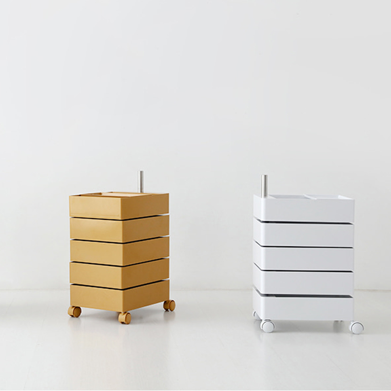 빙그리 회전서랍 트롤리 5단 화이트 1460.3771