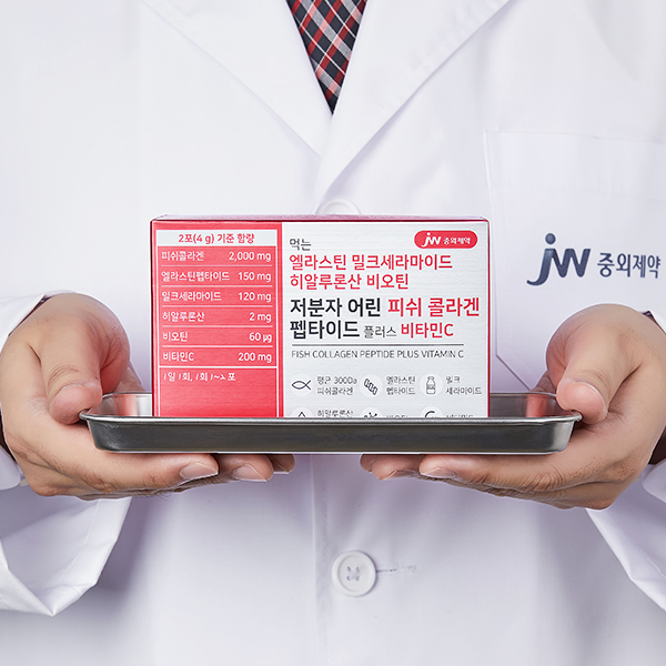 JW중외제약 먹는 엘라스틴 비오틴 저분자 어린 피쉬 콜라겐 펩타이드 30포, 4개 - 상세 이미지 2