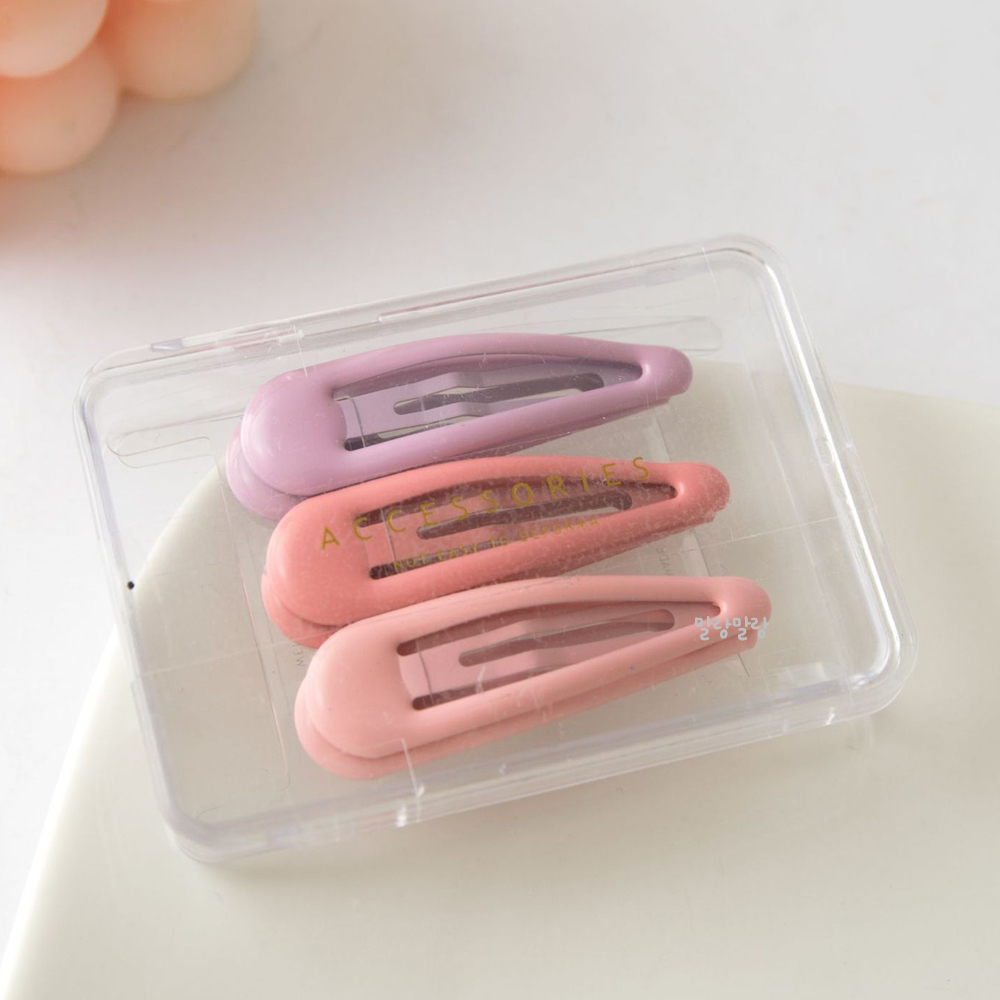 헤어핀 세트 옆머리핀 컬러감 실용성 헤어 액세서리