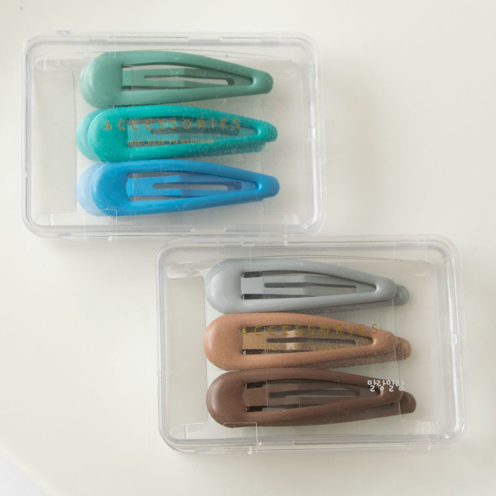 헤어핀 세트 옆머리핀 컬러감 실용성 헤어 액세서리