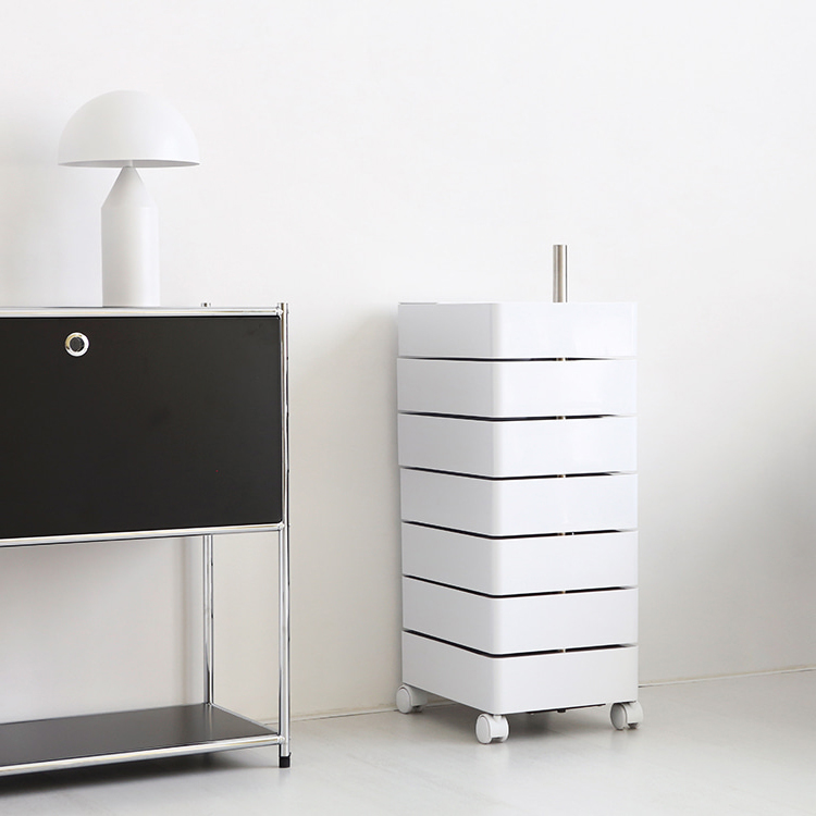 빙그리 회전서랍 트롤리 7단 화이트 5753.2681