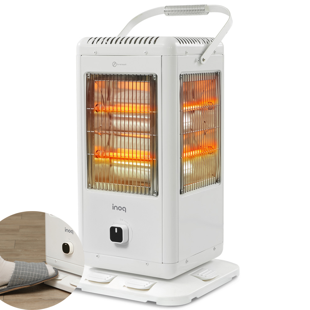 발터치 오면 전기히터 난로 가정용 사무실 오방향 히터 화이트