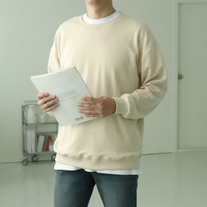 남자맨투맨 커플맨투맨 오버핏 남자 긴팔티 착용 후기 | 사이즈/핏 총정리 - 상품 이미지 1