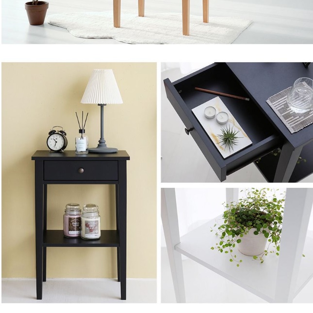 소파 틈새 선반 소형 얇은 테이블 미니 높은 사이드 테이블