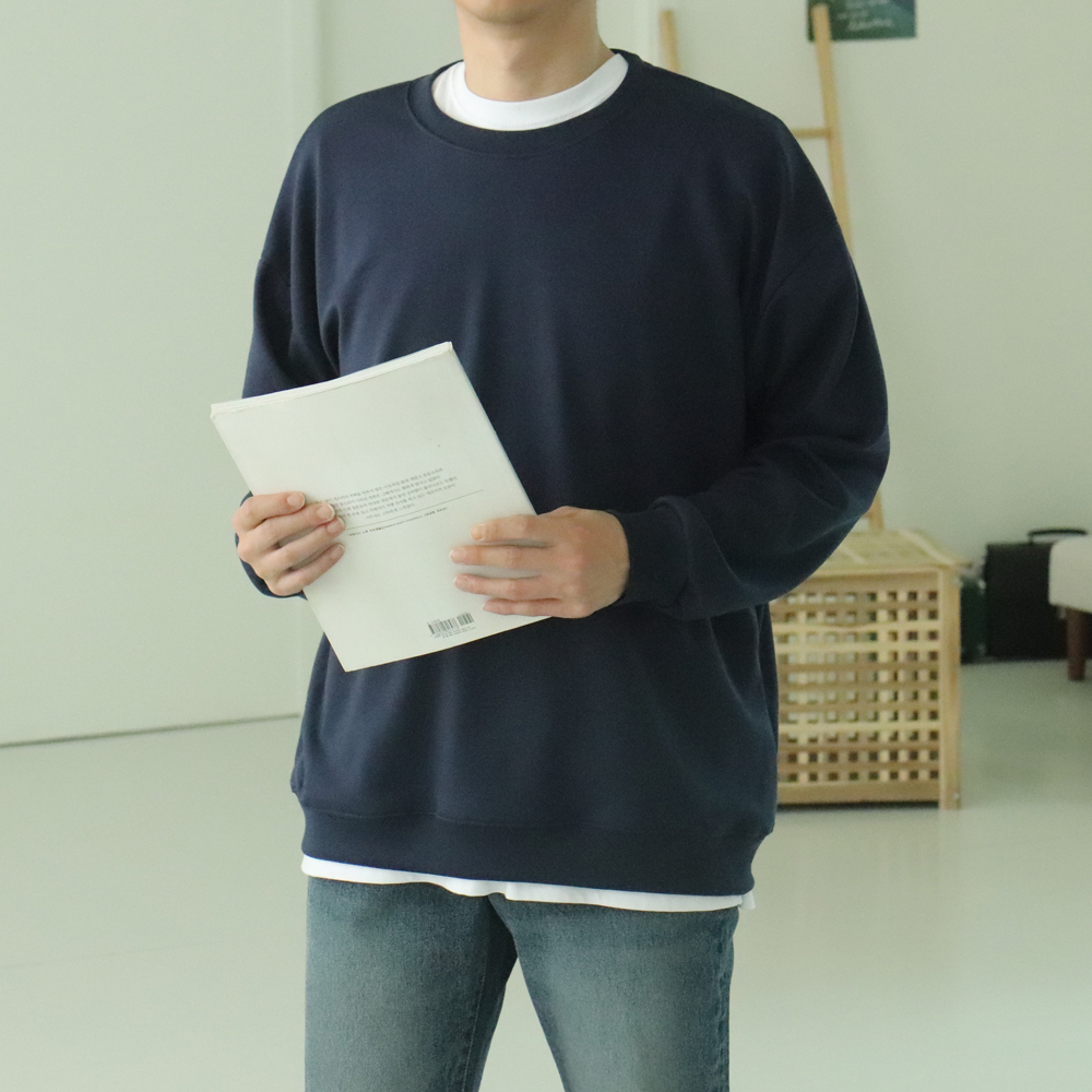 남자맨투맨 커플맨투맨 오버핏 남자 긴팔티 이미지 4