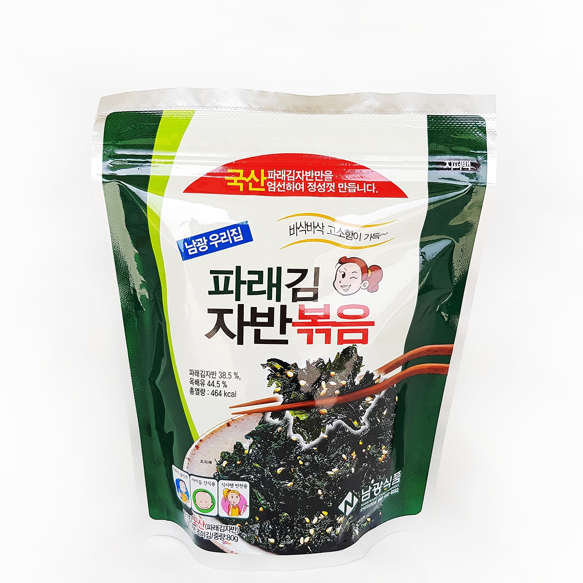 파래김 김자반볶음 80g 국산 돌자반 김가루 볶음 - 메인 이미지
