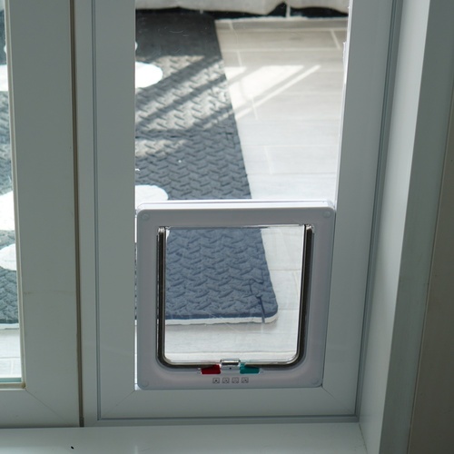 코지윈 고강도 높이조절 강아지 고양이 베란다 펫도어  방묘창 소형1000~1300